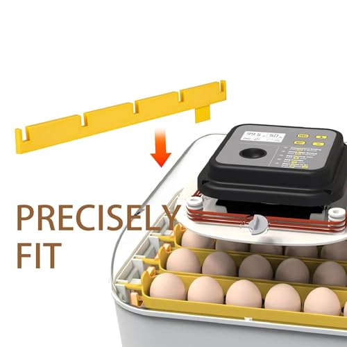 2-Pack Egg Turner Support Bars for Maticoopx 30 Incubator,Holds 5 Baskets Automatic Egg Roller (Yellow) - color: Yellow