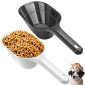 2 Pack Dog Food Scoop, 1 Cup Pet Food Scoop With Measuring Lines | Black and White, Clear Markings for Precise Measuring 1/2 and 1 Cup Lines,Dishwasher Safe,Plastic,Portable and Sturdy - color: Black and White