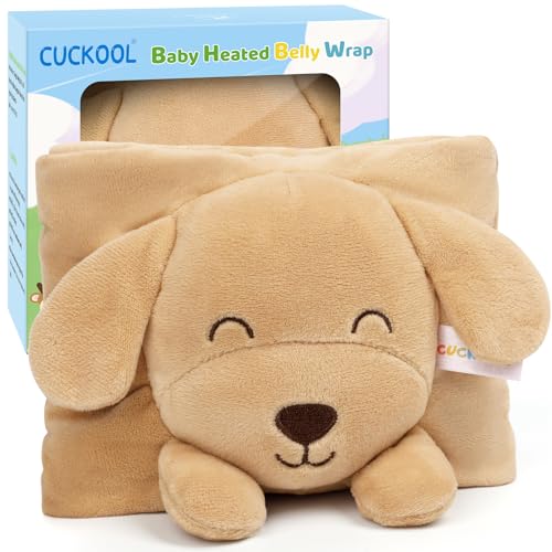 Baby Colic and Gas Relief, Heated Tummy Wrap for Newborns Belly Relief by Soothing Warmth, Baby Heating Pad Swaddling Belt Relief & Soothe Gas, Colic and Upset Stomach for Newborns to Toddler (Puppy) - color: Puppy
