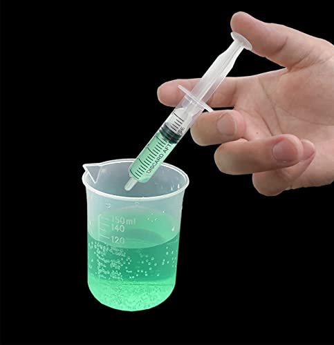 5ml Syringe for Liquid, Oral, Scientific Labs, Measurement, Dispensing, with Cap- 10 Pack 5ml Syringes - style: 5 ml