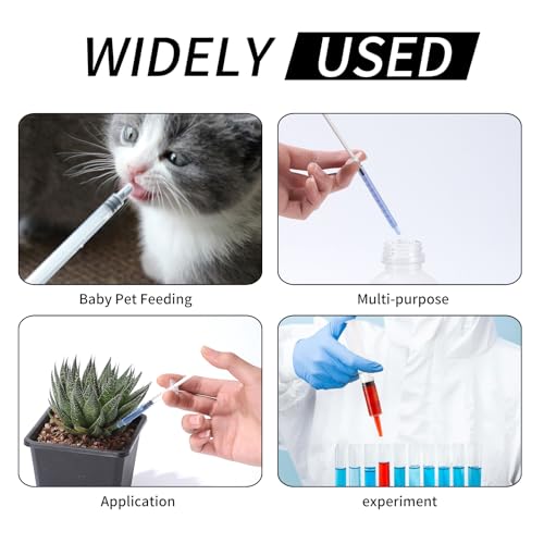 60 Pack 1ml Syringe for Liquid, 1cc Plastic Small Syringes for Scientific Labs, Measuring Liquids, Feeding Pets, Medical Student, Oil or Glue Applicator, Non-Sterile, No Needle - size: 1ml Syringes-20pcs (Pack of 3)