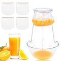 Jelly Strainer Stand with 4 Reusable Straining Bags, Stainless Steel Strainer Stand with Replacement Strainer Bags for Straining Juice Yogurt Cheese Broth Nut Milk