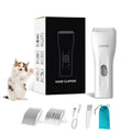 Prowerful Home Professional Dog Grooming Kit Clipper Low Noise USB Rechargeable Gifts for Dog Cat White,TS006 - color: Ts006-white