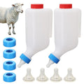 2PCS 800ml Lamb Feeding Bottle Goat Feeder Bottles Hang Upside Down Livestock Drinking Bottles for Goat Lamb Fawns Farm Livestock Supplie with Measurements