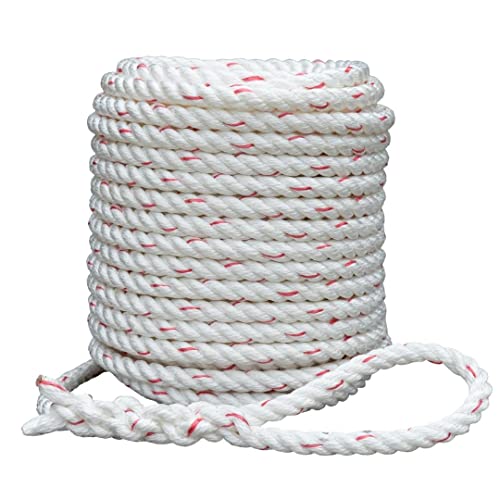 Arborist Bull Rope | High Strength Polyester | Tree Hoist Rigging Line | 1 inch x 150 feet, 1 Eye Splice - size: 1 inch diameter, 1 eye splice