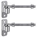 Insaga 304 Stainless Steel Gate Hinges Set - Heavy Duty 8'' J Bolt and Wall Mount Hinges, One Piece with Non-Welded for Long Lasting Fit Farm Fence Barn Gates, Load Capacity up to 500LB - size: 8''-2Pack