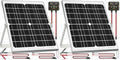 Solar Panel Kit 20W 12V, Waterproof Solar Battery Trickle Charger Maintainer + Smart MPPT Controller + Adjustable Mount Bracket for Boat Car RV Motorcycle Marine Automotive (Pack of 2) - size: 20W MPPT Kit (Pack of 2)