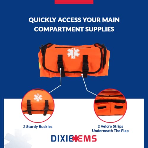 Dixie EMS First Responder On Call Trauma Bag W/Reflectors - Orange - color: Orange