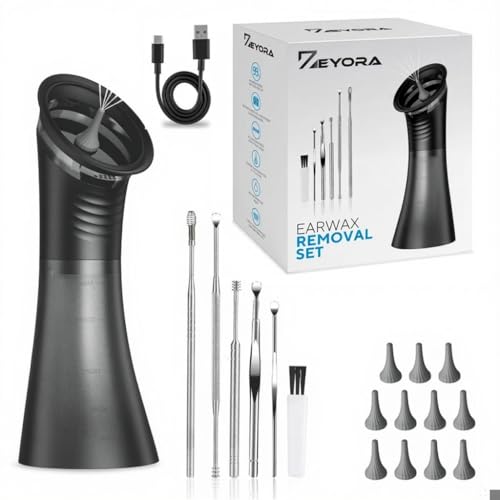 Electric Ear Cleaner - Ear Wax Removal Kit - LED Display - Water Powered Ear Irrigation System - IPX7 Waterproof - Easy to Use