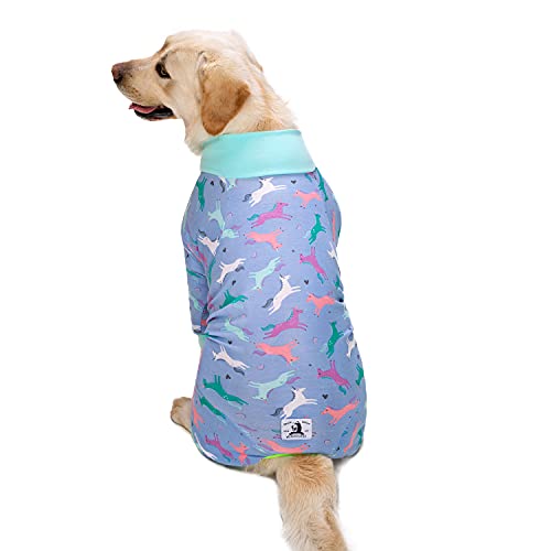 Dog Surgery Recovery Suit Female Male for Dogs After Surgery Medium Large Dogs Onesie Dog Pajamas Pjs Clothes (Purple, 30 (Chest 29.92 in | Backlength 19.69 in)) - color: Purple, size: 30 (Chest 29.92 in | Backlength 19.69 in)