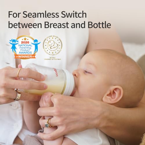 Pigeon Glass Baby Bottles Wide Neck, 5.4 Oz, Pack of 2 | Borosilicate Glass, Anti-Colic Bottle, Natural Feel, Safe Feeding, Easy to Clean, Includes 2pcs SS Nipples (0M+) - color: 5.4 Ounce, 2 Packs