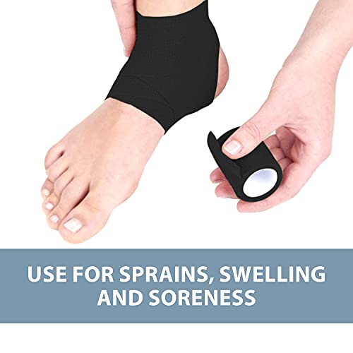 Self-Adhesive Bandage Wrap - Suitable for All Sports - Breathable Athletic Tape for Wrists - Knee and Ankle - Self Adhesive Bandage- 2 Inch- 24 Pack - White - color: White, size: 2 Inch x 5 yard- Pack of 24