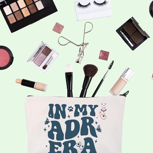FOTAP Vet Tech Gift In My ADR Era Makeup Bag Vet Med Veterinary Medicine Nurse Gift Graduation Gift Future Vet Tech Gift (adr era)