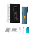 Prowerful Home Professional Dog Grooming Kit Clipper Low Noise USB Rechargeable Gifts for Dog Cat Green,TS006 - color: Ts006-green