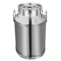 60L/15.8 Gallon Stainless Steel Milk Can - Heavy Duty Milk Jug Bucket with Ergonomic Handle and Tight Lid, SS Liquid Solid Container, Non-Slip Base, Seamless Design, Simply Rinse for Clean - size: 60L/15.8 Gallon