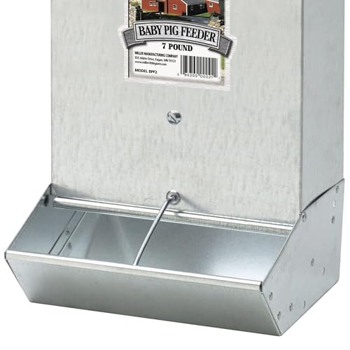 Little Giant BPF2 Mountable 2 Hole Baby Piglet Trough Feeder, 7 Pound (2 Pack)