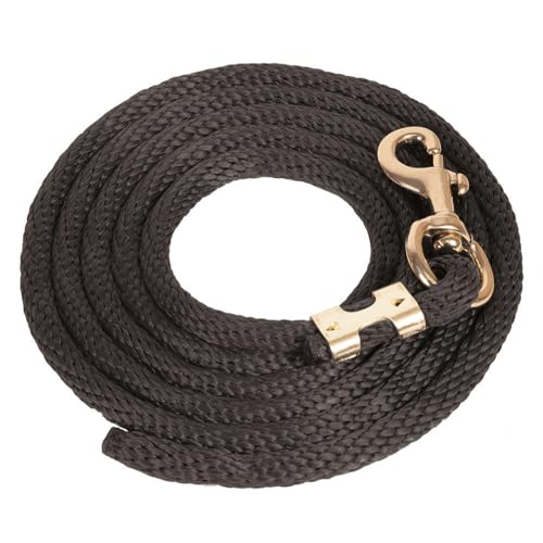 Mustang Poly Lead Rope 9ft. with Bolt Snap - color: Red/White/Blue
