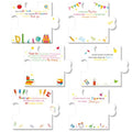 Yinder 24 Pads Puzzle Sticky Notes Teacher Appreciation Thank You Gifts | Self-adhesive Cartoon Pads for Team Employee Gifts, 8 Puzzle-shaped Designs, Graduation Classroom Office Supply - style: Teacher