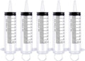 8 Pack 100ml Plastic Syringe for Scientific Labs, Dispensing, Measuring, Watering, Refilling, Multiple Uses - size: 100ml-8Pack