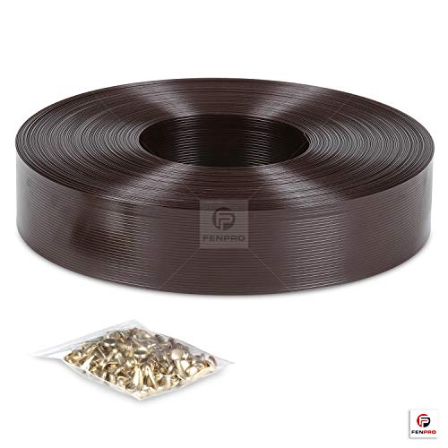 Chain Link Fence Privacy Tape 250 ft (40 SqFt) (Chocolate Brown) | for Gardening, Outdoor Wall, Balcony, Patio, Yard, Injury Prevention, Safety Fence Cover for Dog, Other Pet Hedge Slats - color: Chocolate Brown