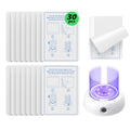 30-Pack Double-Sided Sticky Refill Cards for 360° UV Light Fly Trap – Easy-to-Replace Adhesive Sheets for Effective Insect Trapping - style: 30 Refills
