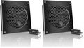AC Infinity AIRPLATE S3, Quiet Cooling Fan System 6" with Speed Control, for Home Theater AV Cabinets (Pack of 2) - size: Single 120 (Pack of 2)