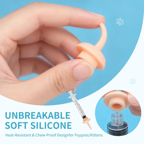 Pet Nursing Kit – Kitten Bottle Feeding Set with Nipples, Syringes, and Formula Dispenser for Newborn Puppies, Kittens, Baby Squirrels, and Other Small Animals