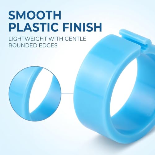 100Pcs 10-Color Poultry Leg Bands - 8mm Clip-On ID Rings for Chickens, Ducks and Birds | Adjustable Farm Animal Identification Markers,Poultry Supplies, Livestock Tagging Accessories