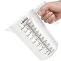 Plastic Measuring Cup with Handle, Pool Chemical Measuring Cup, Plastic Measuring Pitcher for Liquid Mixing, Pouring, Lawn Care, Pet Food, Motor Oil, Laboratory and More (32, Fluid Ounces, 1000ml) - size: 32 fl oz