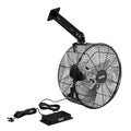 VEVOR Greenhouse Air Circulation Fan, 1800 CFM Powerful Air Circulator Electric Fan, 10 Speeds, 3 Switchable Modes, LCD Control, Ceiling Wall Mount, Fast Ventilation for Greenhouse, Patio, Garage - size: 21.6" Fan×1 -66W