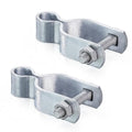 KINNAN 1-3/8" Chain Link Fence Gate Female Hinge, Heavy Duty Galvanized Steel, Gate Hinges with Bolts and Nuts, Durable Fence Hardware for Secure and Long Lasting, Easy Installation (2 Pack - size: 1-3/8