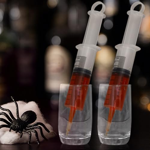 6 Packs Large Plastic Syringe with Measurement for Liquids, Jello shot Party, Medicine Student, Oral, Scientific Labs, Measuring, Dispensing, Home Care (100 ml)