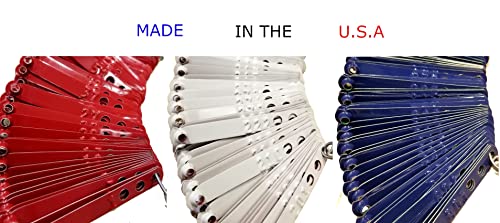 Pinnon Hatch Farms Numbered Aluminum Leg Bands, 100, Purple | Three Holes for Sizing - color: Purple