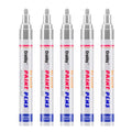 Craiiby Silver Paint Markers, 5 Pack Oil-Based Waterproof Quick Dry Permanent Paint Pen Set for Rocks Painting, Wood, Fabric, Plastic, Canvas, Glass, Mugs, Metal, Tire, Stone, DIY Craft, Grey, Gray - color: Silver