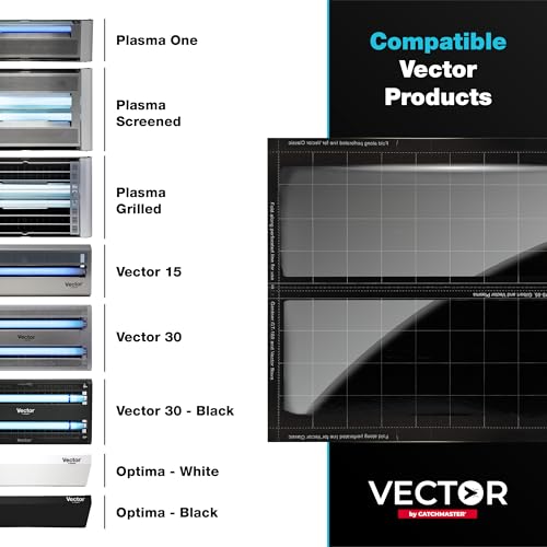 Catchmaster Vector Universal Replacement Glue Boards Black, UV Light Fly Trap for Home, Unscented Gnat Traps for House, UV Lamp Insect & Mosquito Killer Refill, Adhesive Bug Light Boards, 12-Pack - style: 12-Refills - Black