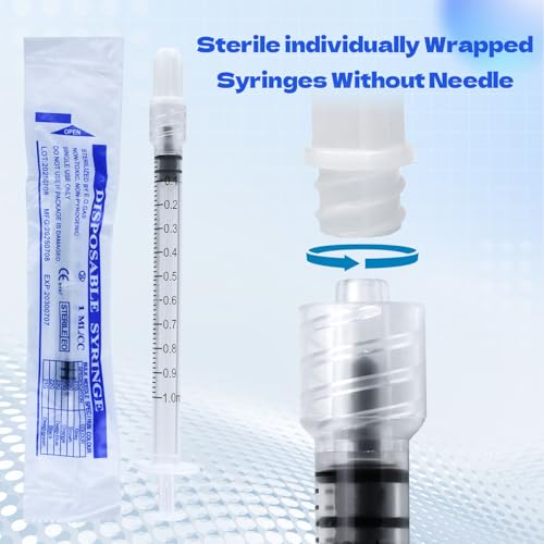 1ml Syringes Without Needles, 1cc Luer Lock Syringe - Disposable Individually Wrapped(30 Pack) - size: 1ml