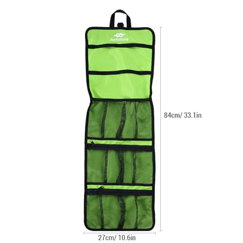 Lixada Climbing Quickdraw Hanging Storage Bag Climbing Gear Organizer Bag Small Tools Organizer Pouch - color: Black