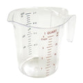 Winco FBA_ Measuring Cup, Polycarbonate, 1-Quart, Clear | Graduated measurements, Stackable design, For liquid and dry ingredients, baking and commercial food prep - size: 1 Count (Pack of 1)