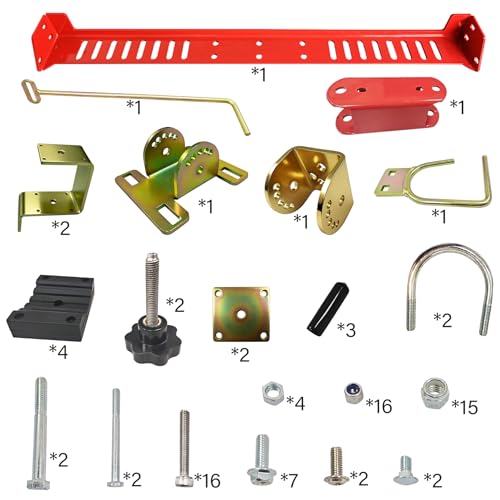 ZTR-TR Zero Turn Mower Trimmer Holder Fit for 1"-2" Roll Bars Adjustable Quick Clamp Locking System