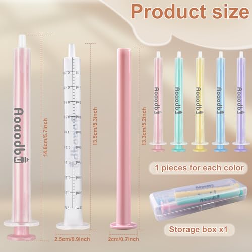 Baby Medicine Dispenser 10ML Syringe For Children,Oral Syringes, Liquid Plastic Syringe Without Needle,Leak proof Dosing Tools,5 Uniquely Colour Syringes - 5 Pack - size: 10ML-5 Pack