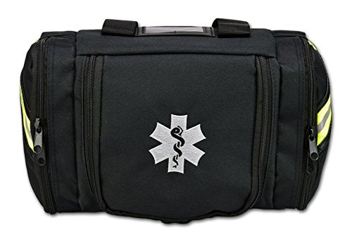 Lightning X Value Compact Medic First Responder EMS/EMT Stocked Trauma Bag w/Basic Fill Kit A - Black - color: Black