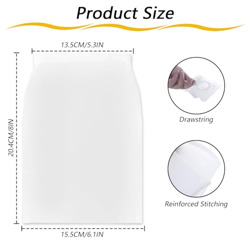 6 Pack Nut Milk Bag Reusable 6x8 Inches Food Strainers, Fine Nylon Mesh Nutmilk Mesh Bag for Straining Almond/Soy Milk, Greek Yogurt, Cold Brew Coffee, Tea, Beer; Celery Juice - size: 6×8