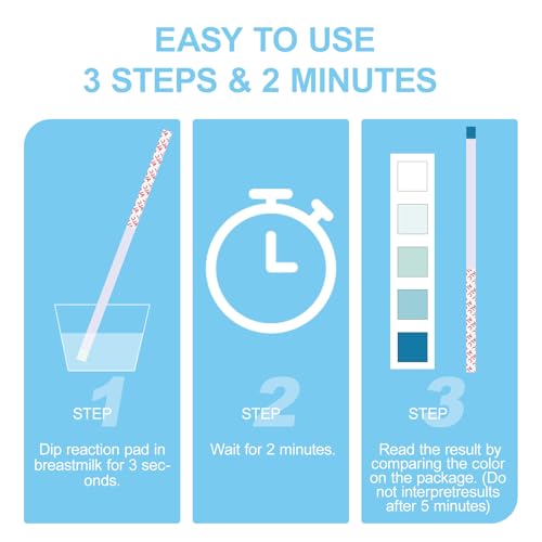 16ct Breastmilk Alcohol Test Strips Individually Wrapped | High Sensitivity,Portable,Quick 2 Minute Results for Breastfeeding Moms