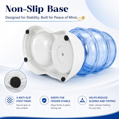 Automatic Dog Feeder and Water Dispenser Set for Large Dogs, 3 Gallon Gravity Dog Cat Food and Water Dispenser Set with Pet Food Bowl,Large Pet Food Water Dispenser Station - size: 3 Gallon Set