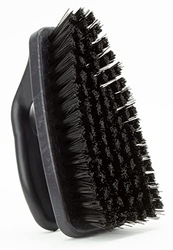 SPARTA Scrub Brush with Iron Shaped Handle and Stiff Bristles, Heavy Duty Scrubber Brush for Kitchen, Bathroom, Shower, Tile, Sink, Carpet and Bakepans, Polypropylene, 6 Inches, Black, (Pack of 6) - color: Black, size: 6 Inches (Pack of 6)