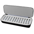 Comecase 12-Slot Clipper Blade Case for Wahl, for Andis, for Oster A5 | Hard Shell, Separated Blade Slots and Removable Insert for Stylists, Dog Groomers and Mobile Appointments, Box Only - Black