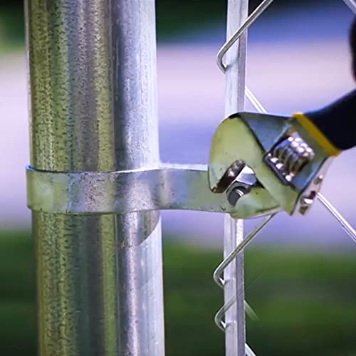 1-3/8" Chain Link Fence Gate Post Hinge, Galvanized Fence，4pcs for 32mm Pipe Panel Frames, Male and Female Hing Carbon Steel Max Load 220lb Fit 1 ⅜"