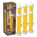 Sticky Fly Traps Indoor Outdoor 6 Pack, Super Sticky Hanging Hook Non-Toxic Fruit Fly Traps for Wasps Insects Moths Mosquitoes Fruit Flies Spiders Fleas Bugs and Gnats,Family and Pet Safe