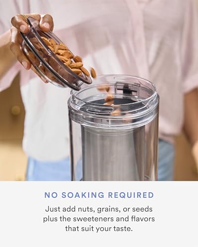 Nama M1 - Plant-Milk Maker - Homemade oat and nut milk - Black | Smooth, creamy cafe quality milk in minutes - Blends and strains in minutes - Easy to Clean - Dairy Alternative - color: Black