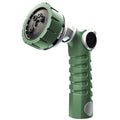 RESTMO Heavy Duty Hose Nozzle, Metal Garden Water Hose Sprayer | 7 Watering Patterns, Thumb Control, On Off Valve, Leak Proof Nozzle Sprayer for Watering Plants, Car & Pet Washing, Green - color: Green
